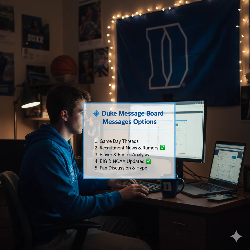 Duke Message Board Messages: