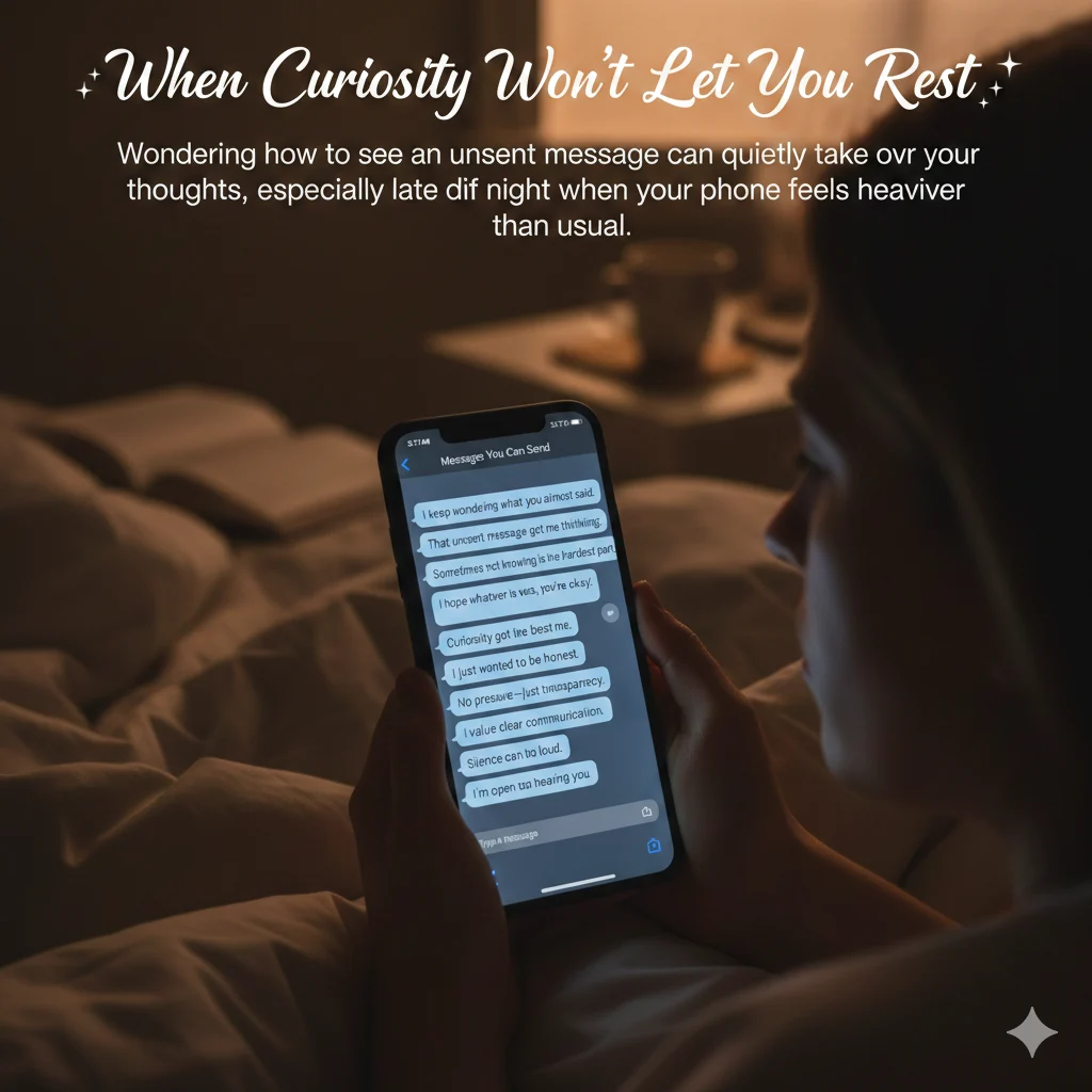 How to See an Unsent Message: