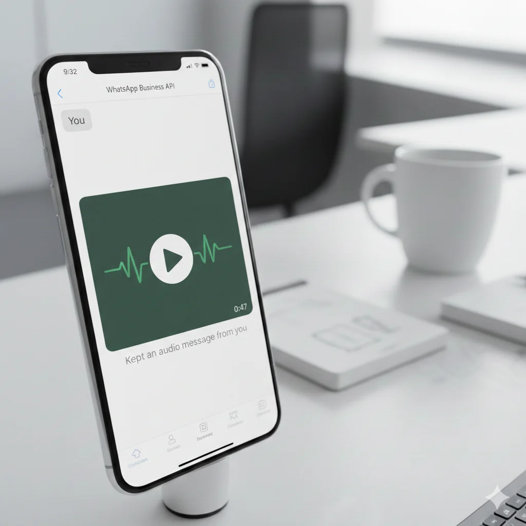 kept an audio message from you