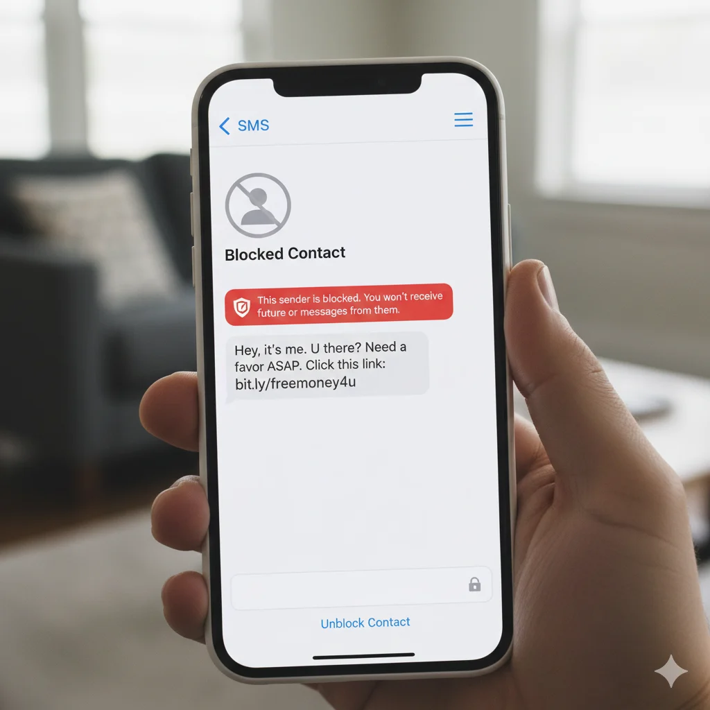 Blocked Message Text