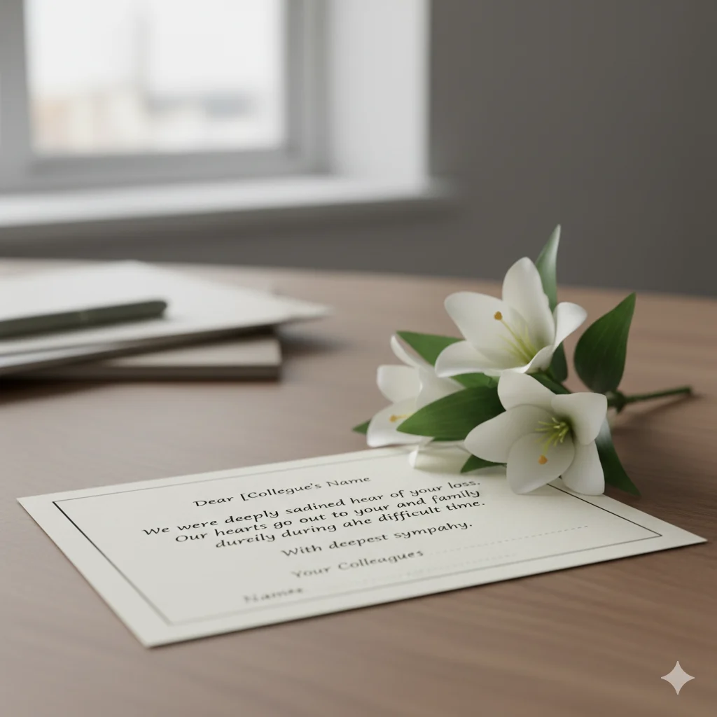 Condolence Messages to Colleague