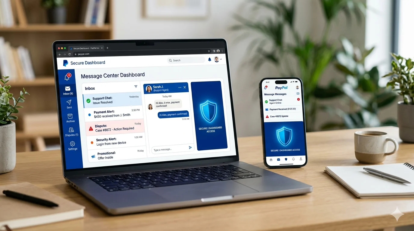 paypal message center