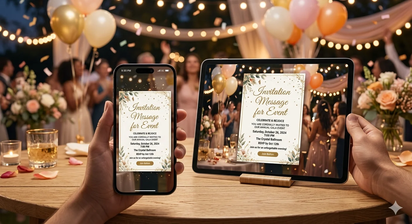 invitation message for event