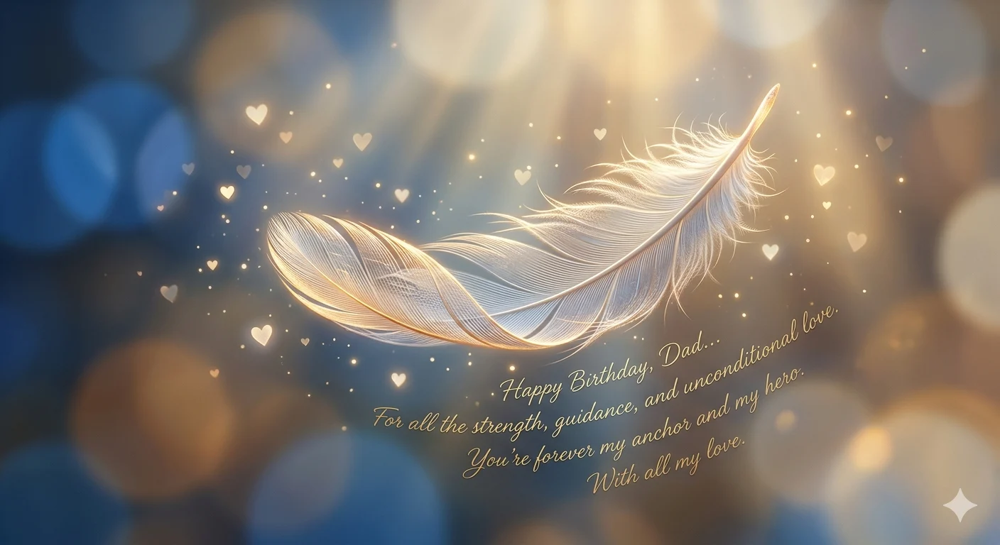 touching birthday message for dad