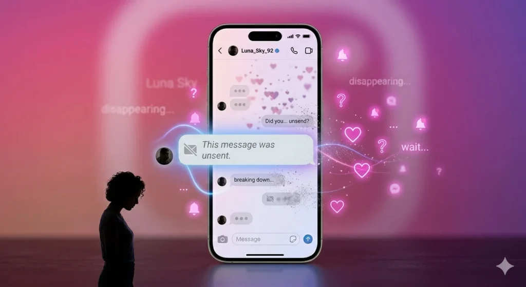 how to see an unsent message