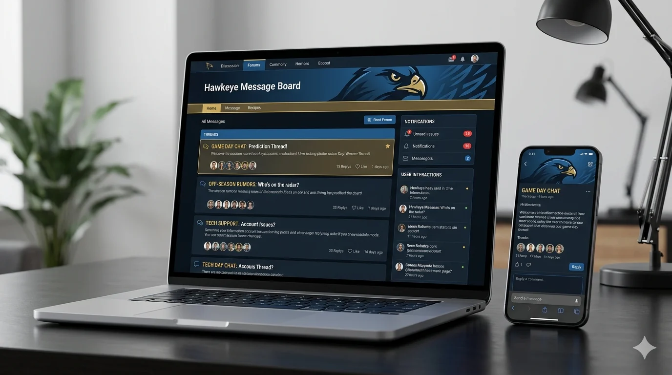 hawkeye message board
