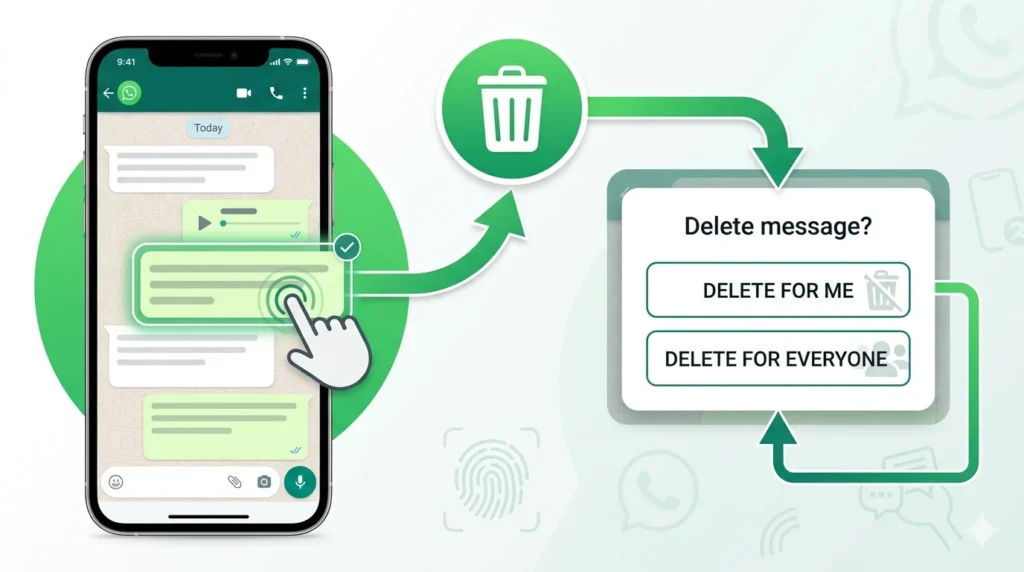how to delete a message