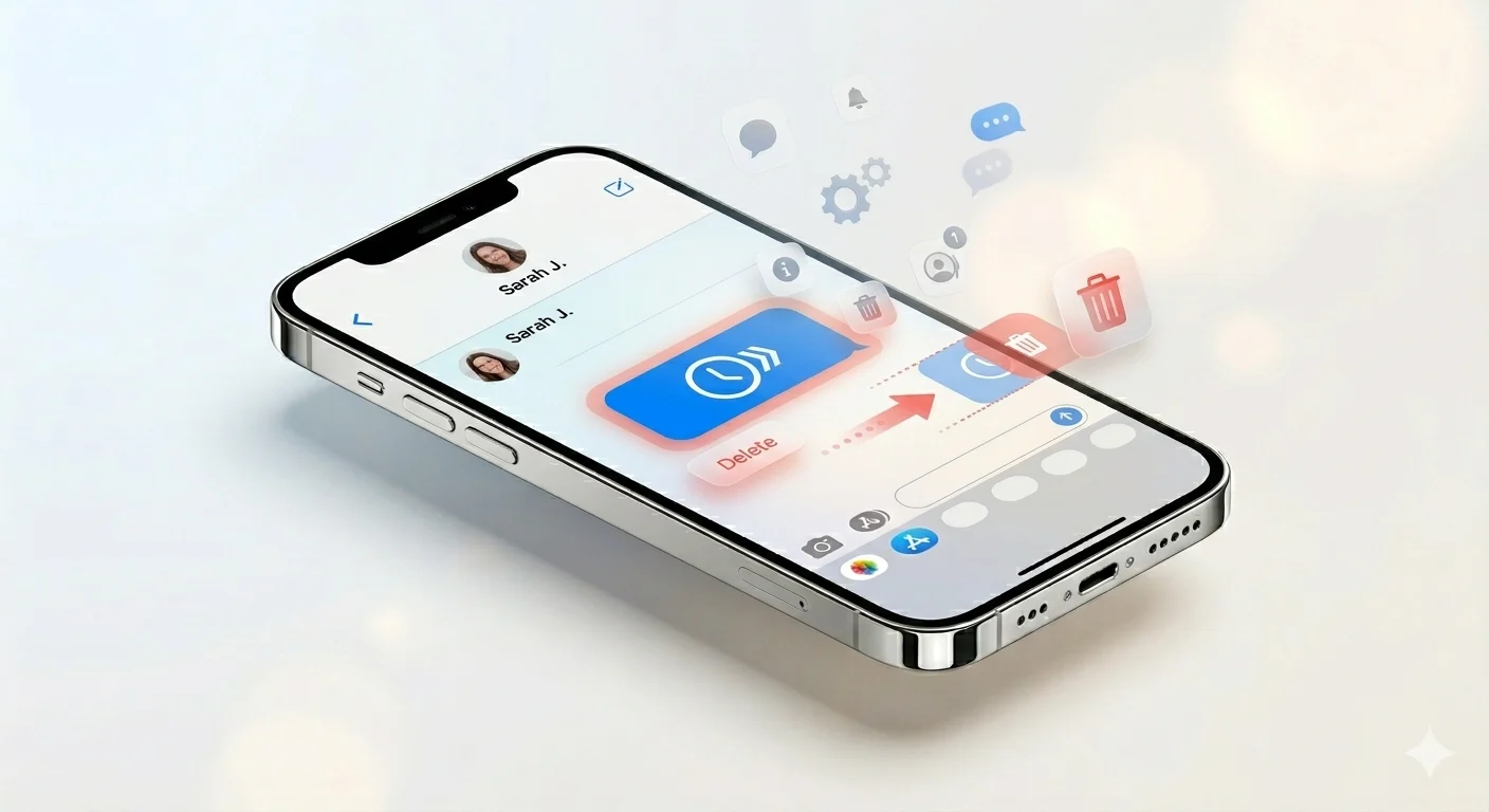 how to delete a text message on iphone