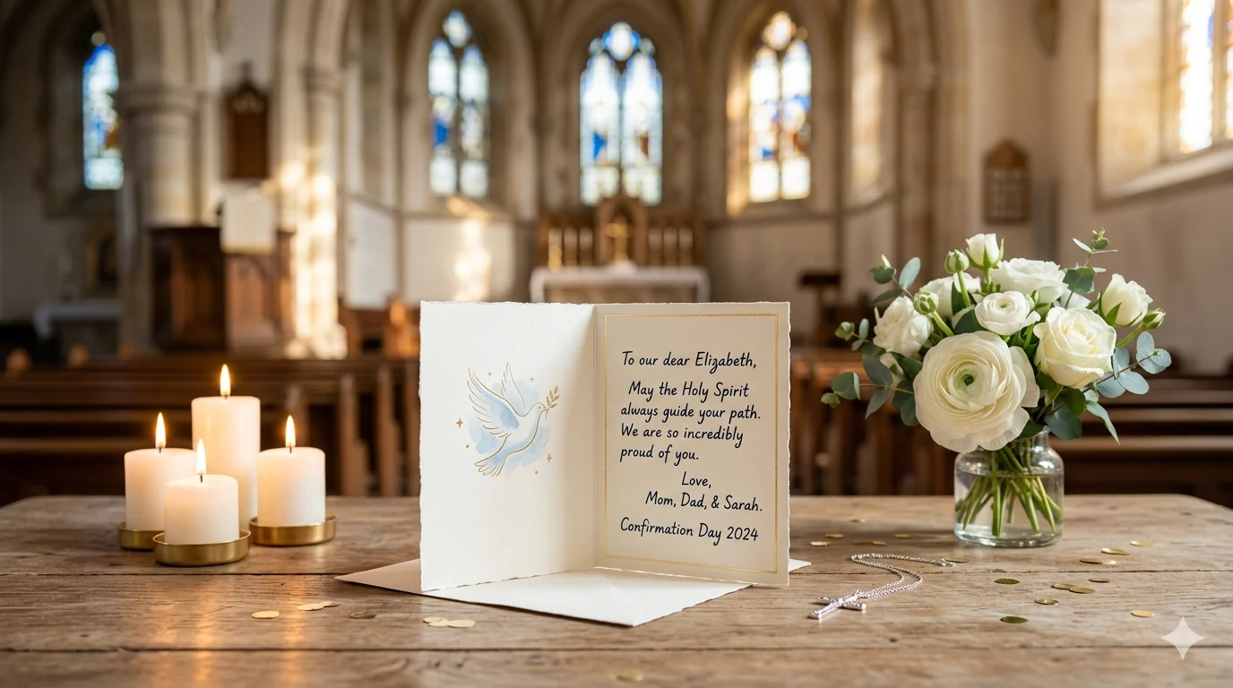 confirmation card message