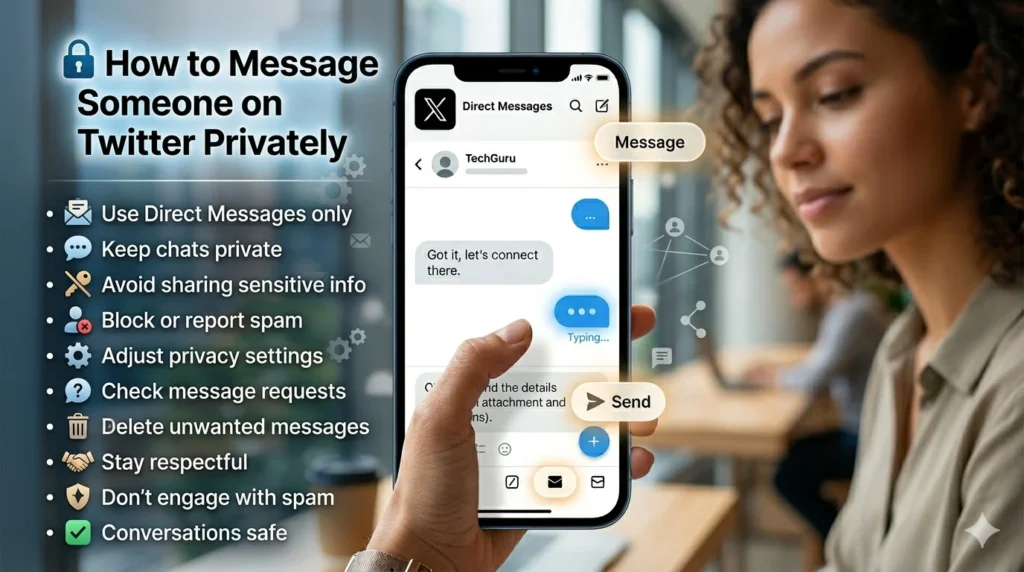 how to message someone on twitter