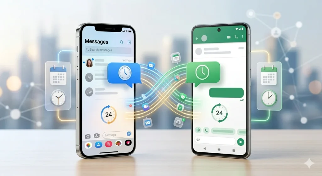 schedule a text message iphone