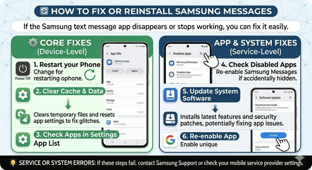 samsung text message app
