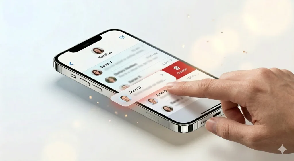 how to delete a text message on iphone