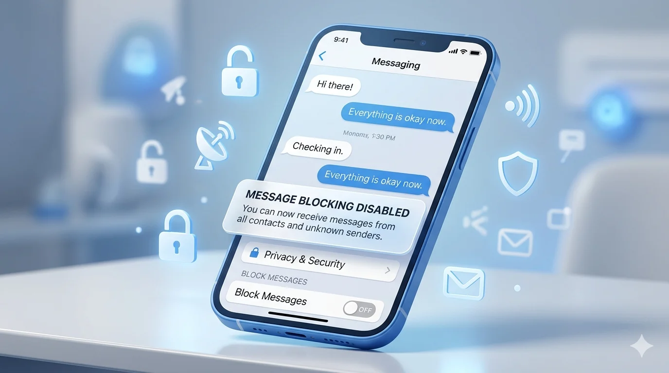 how to disable message blocking