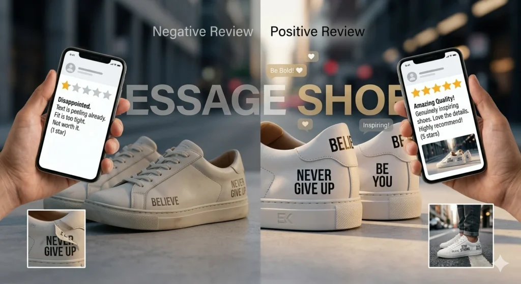 message shoes