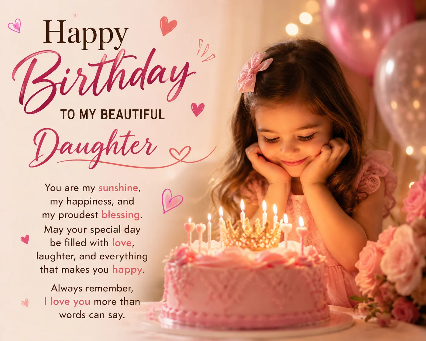 happy birthday message to daughter