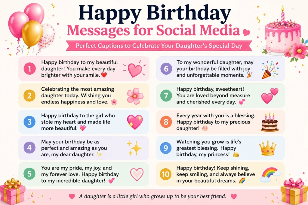 happy birthday message to daughter