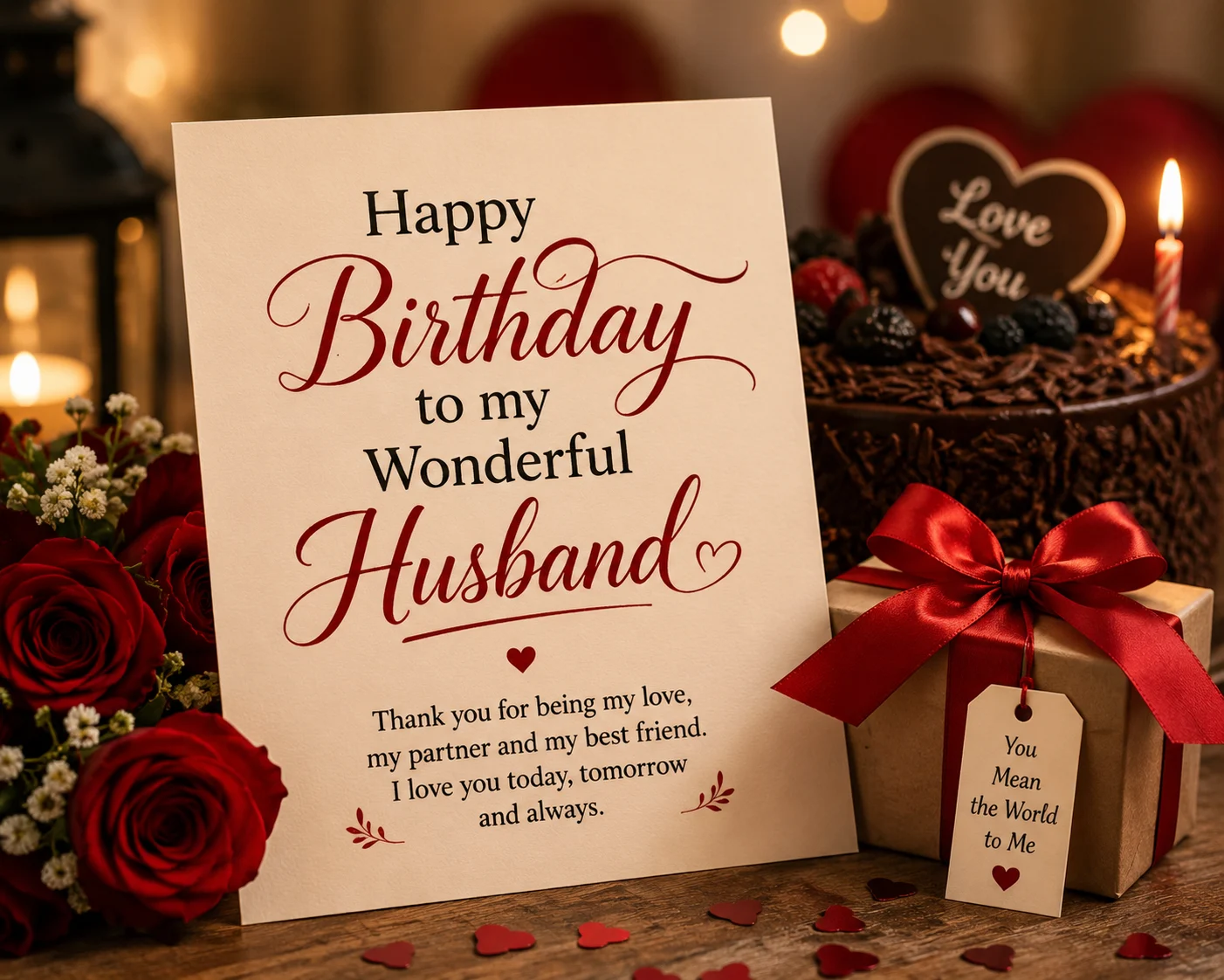 husband birthday message