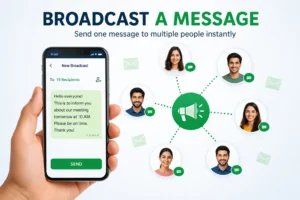 broadcast a message