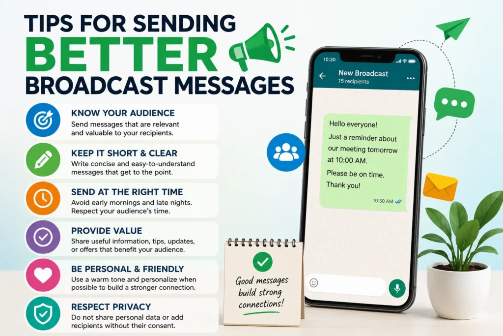 broadcast a message