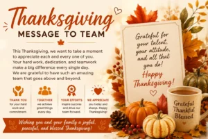 thanksgiving message to team