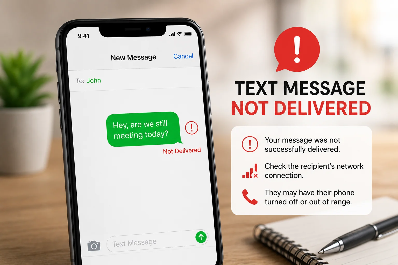 text message not delivered