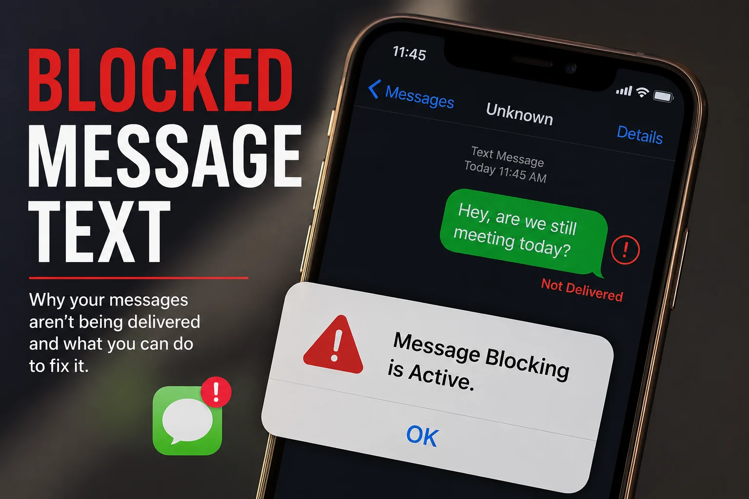 blocked message text