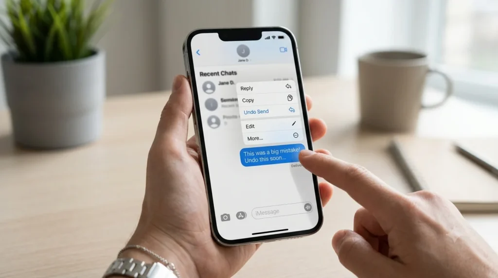 unsend a message on iphone