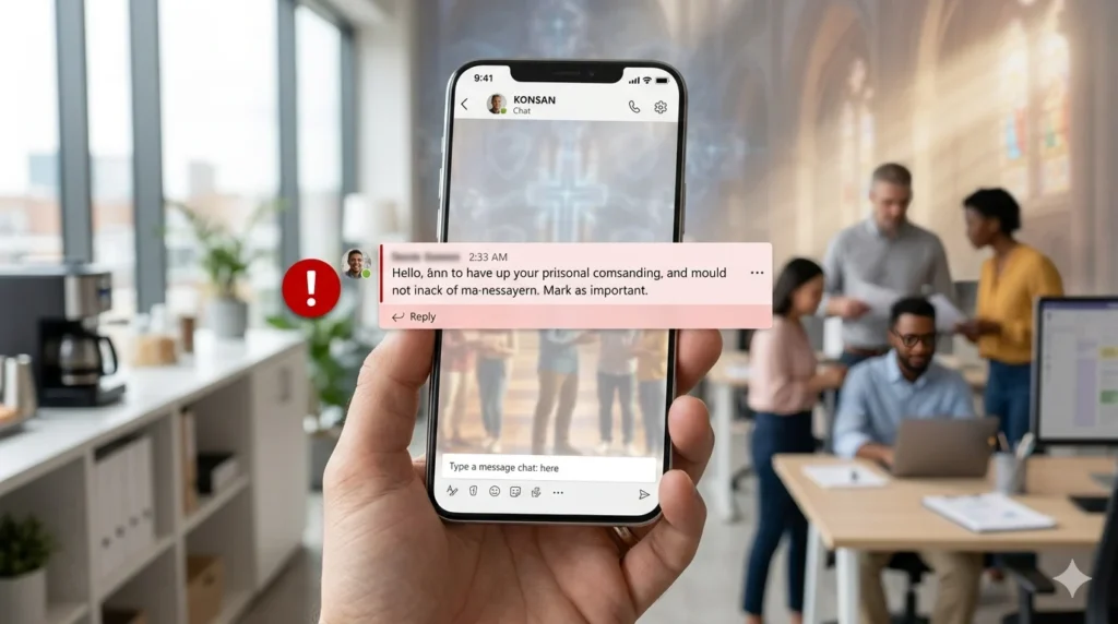 Mark message important in Teams