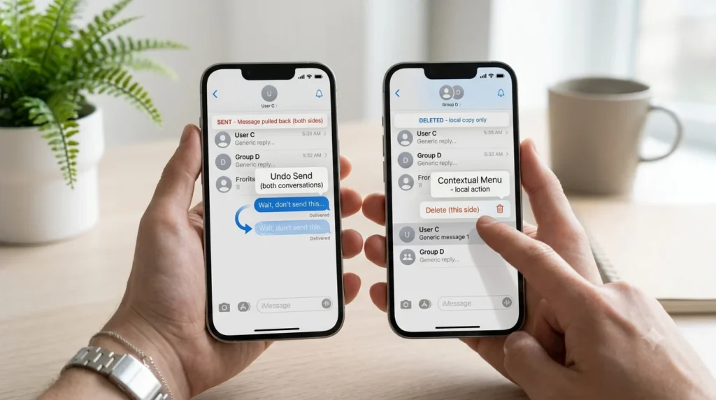 unsend a message on iphone