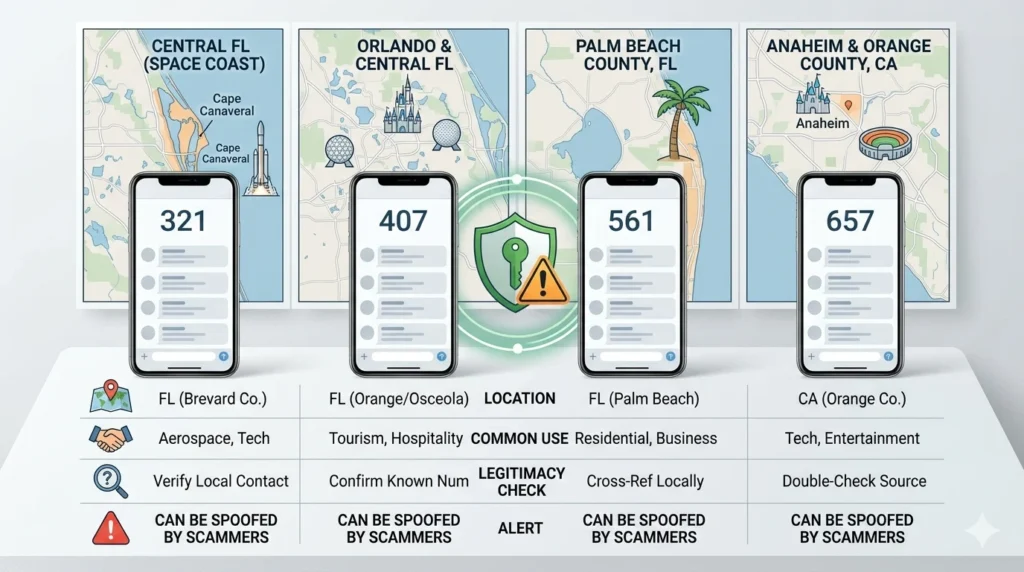 321 area code text message