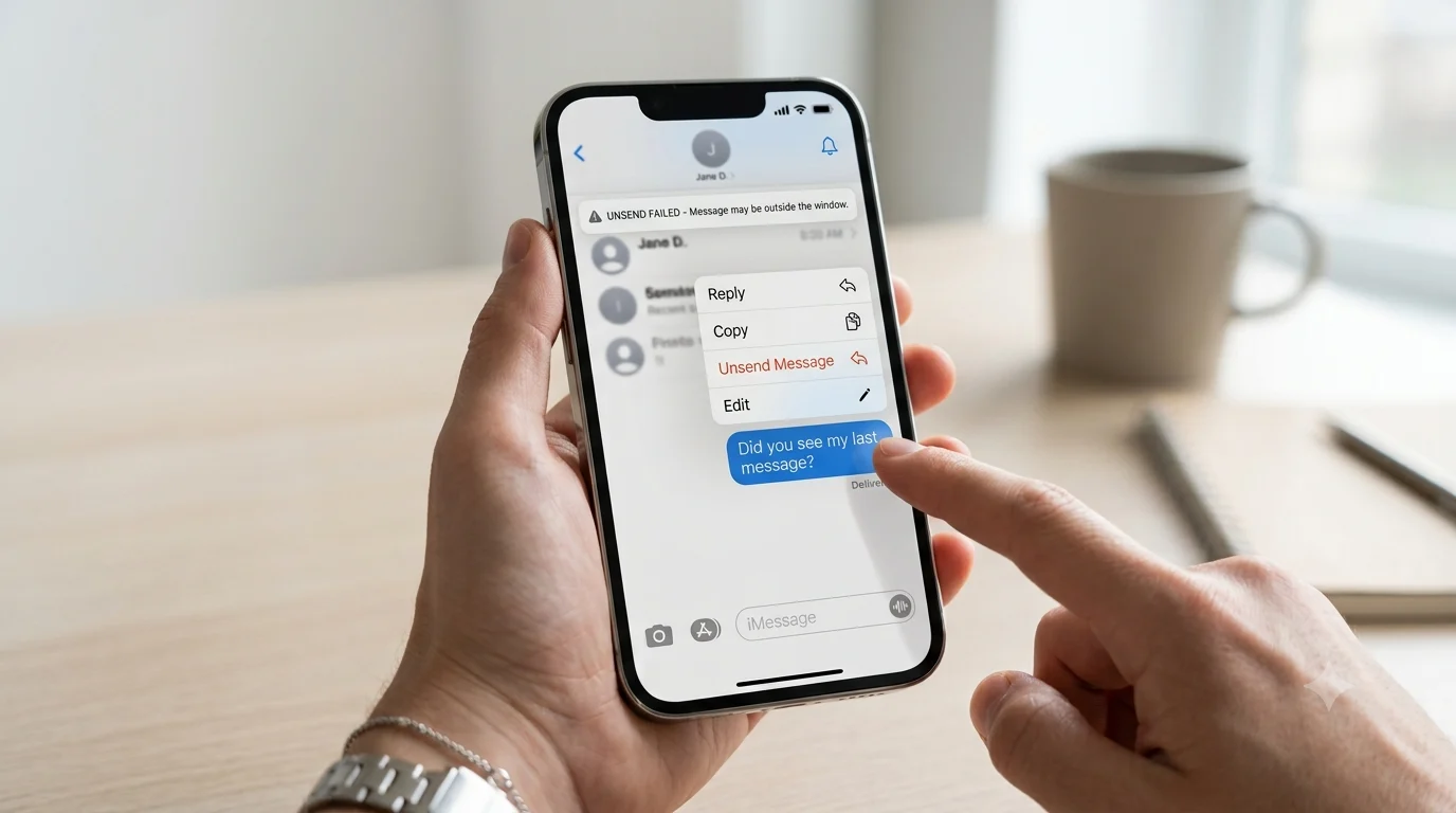 unsend a message on iphone